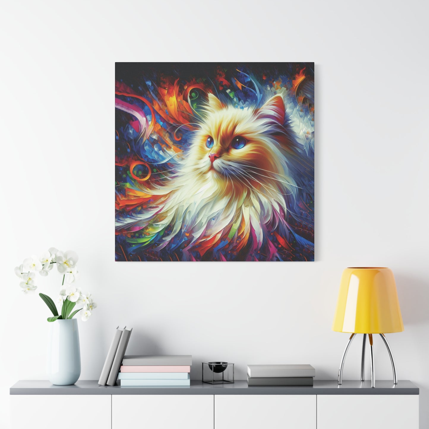 Canvas Print - Flame Point Siamese Cat