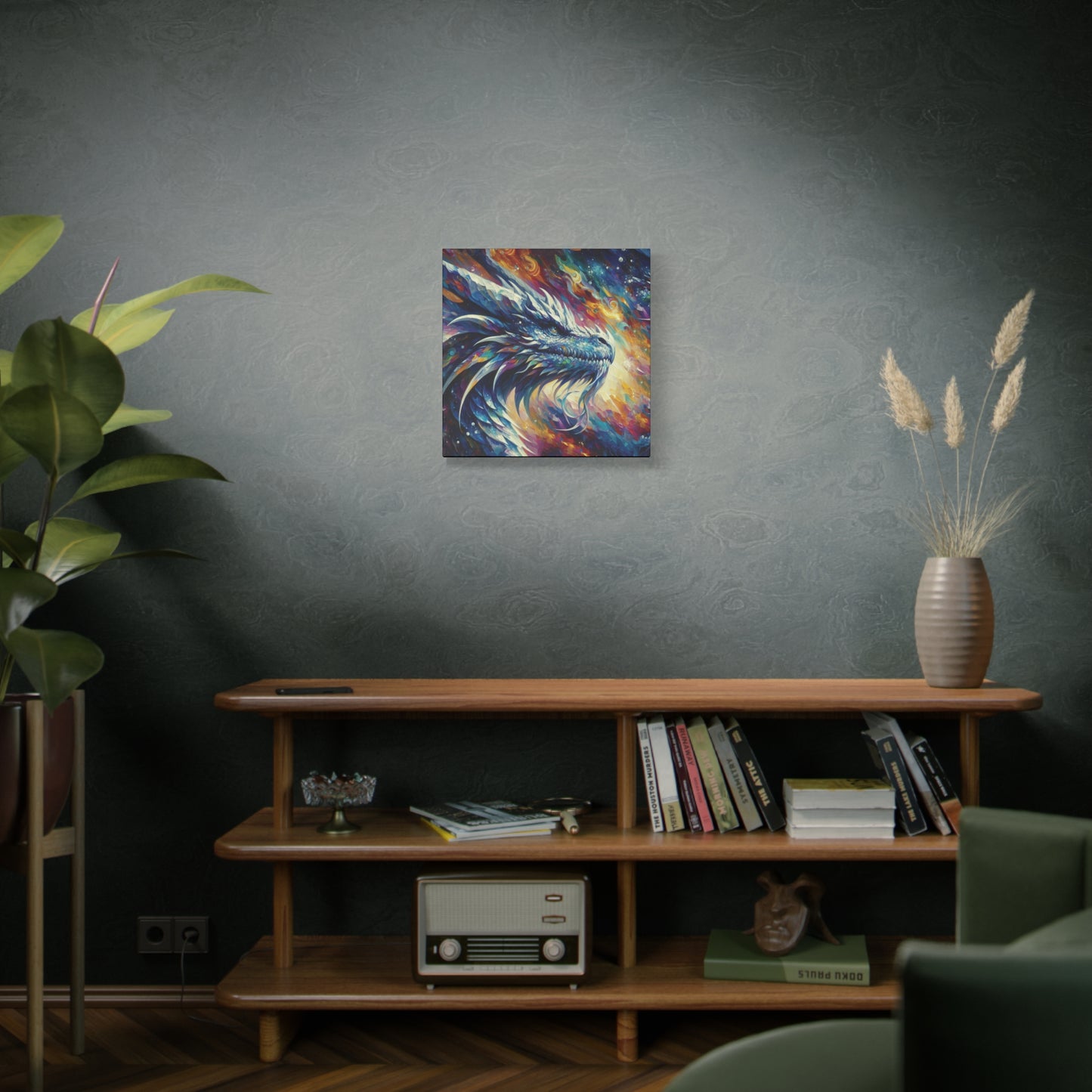 Canvas Wall Art - Opal Dragon Impressionist Art Print
