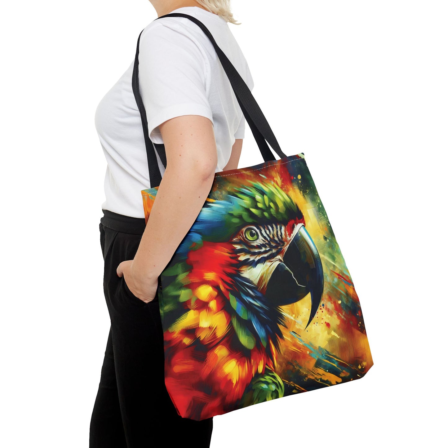 Scarlet Macaw Tote Bag - Stylish and Functional for Tropical Bird Lovers