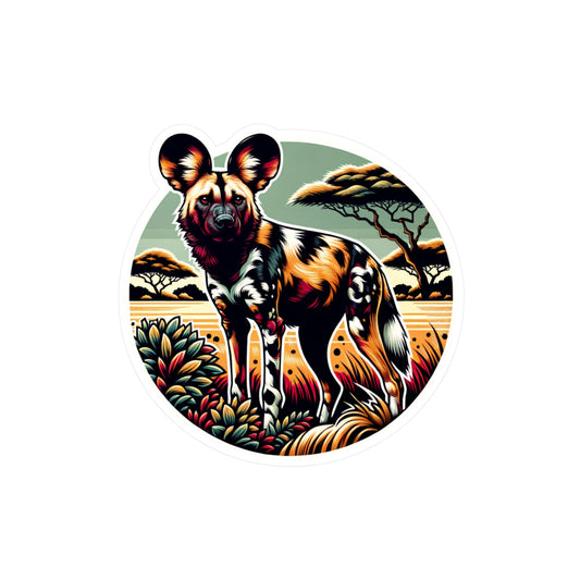 African Wild Dog - Kiss-Cut Vinyl Decals
