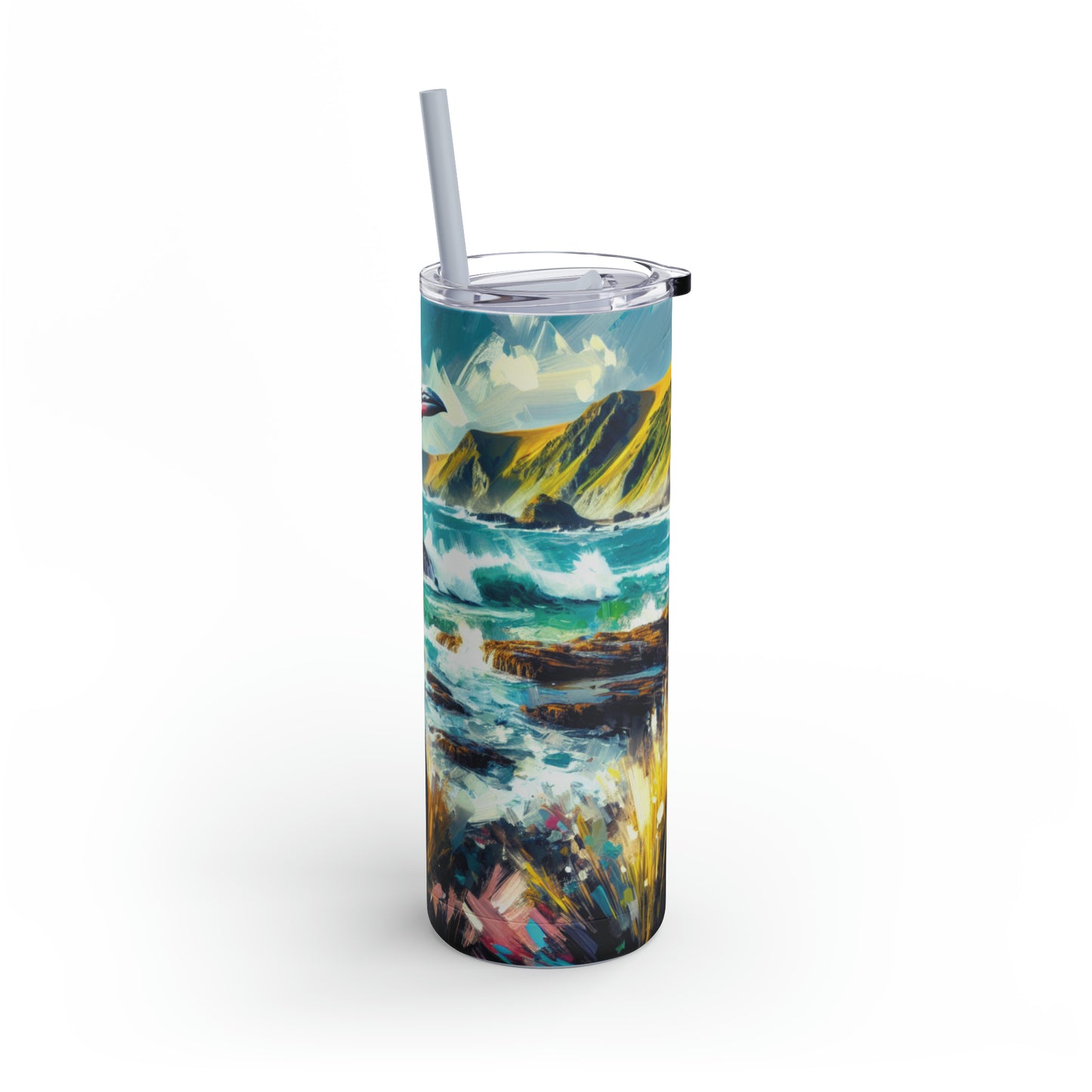 Yellow-Eyed Penguin - Skinny Matte Tumbler, 20oz