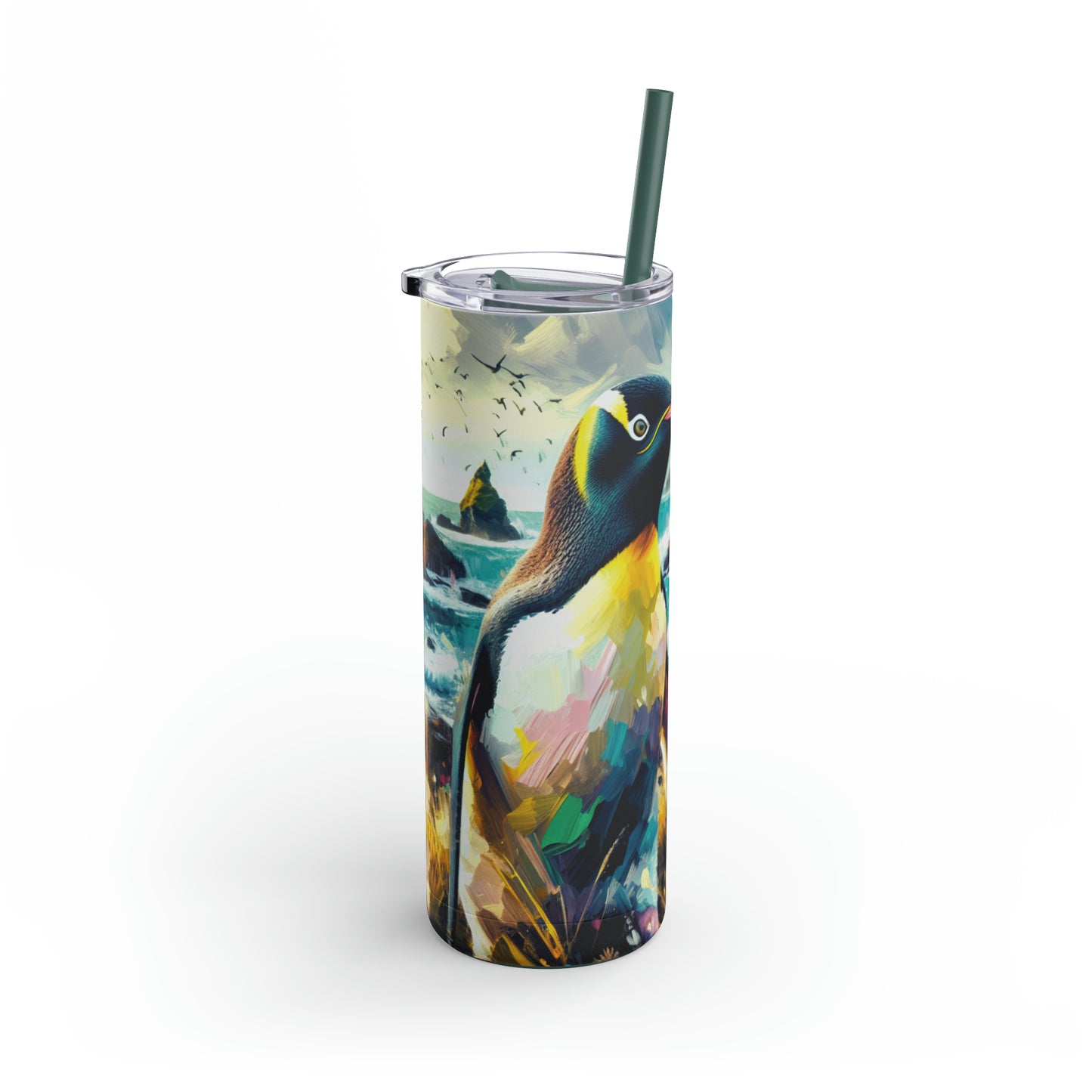 Yellow-Eyed Penguin - Skinny Matte Tumbler, 20oz