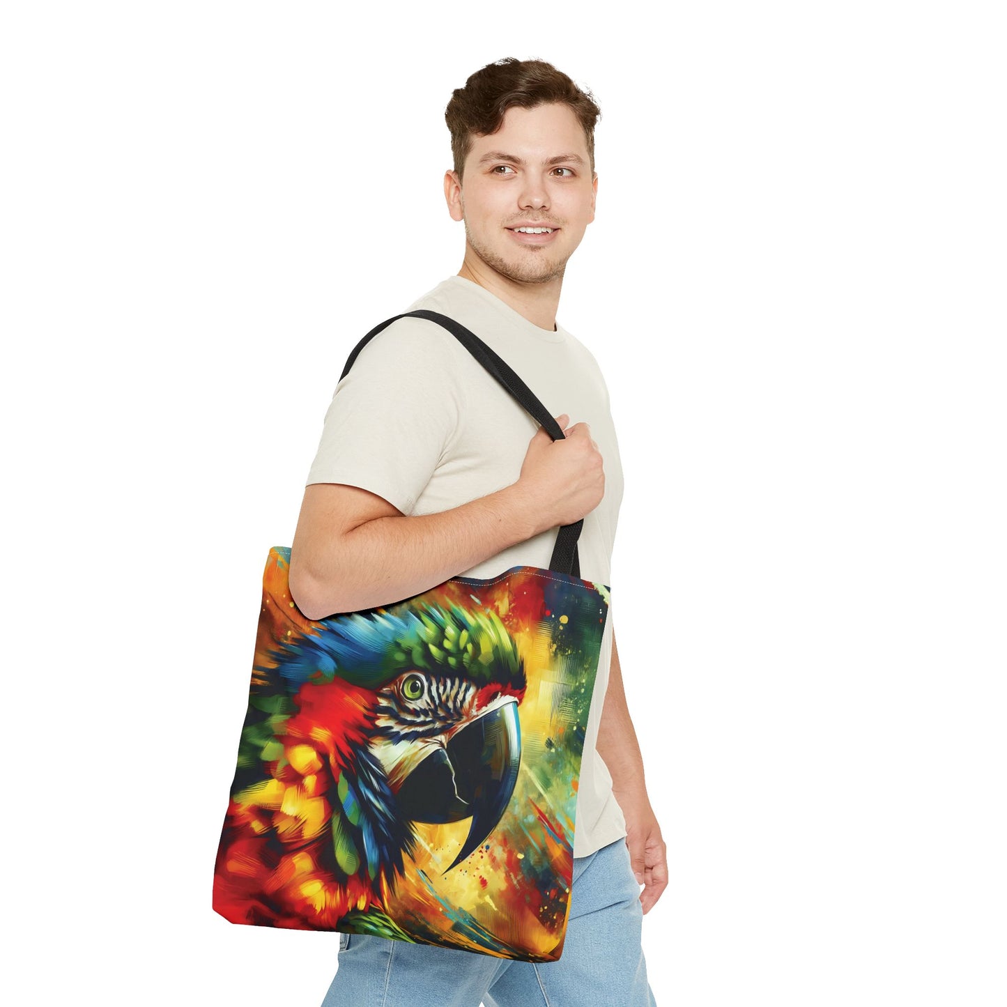 Scarlet Macaw Tote Bag - Stylish and Functional for Tropical Bird Lovers