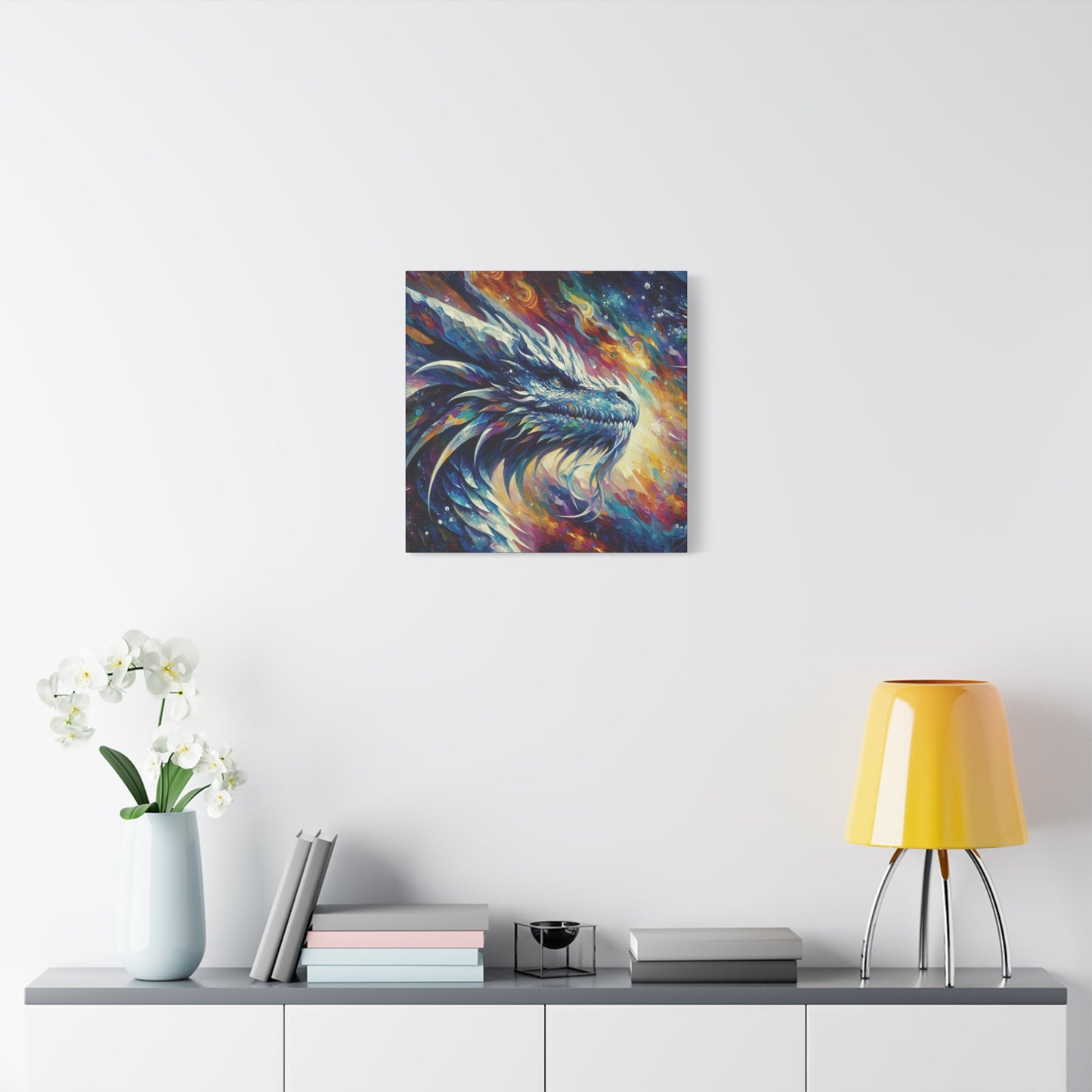 Canvas Wall Art - Opal Dragon Impressionist Art Print
