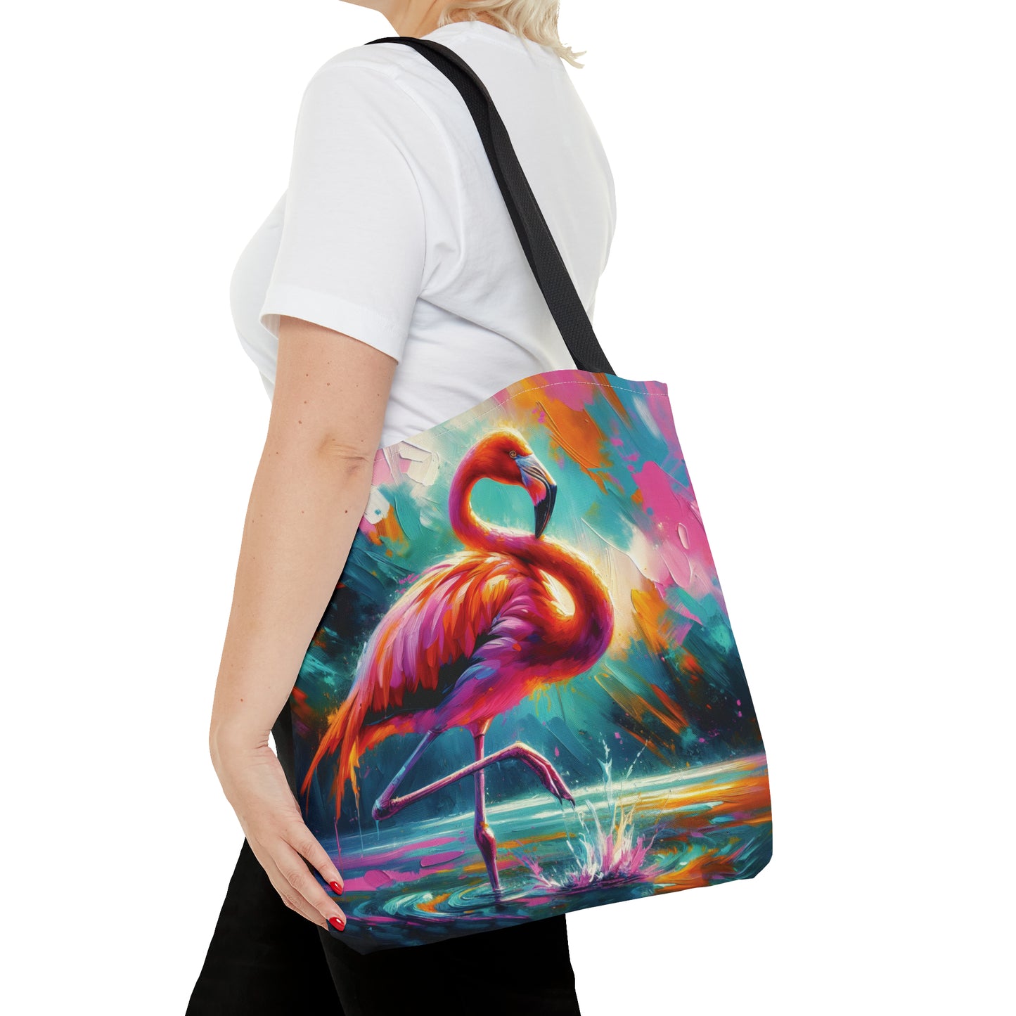 Lone Flamingo - Tote Bag