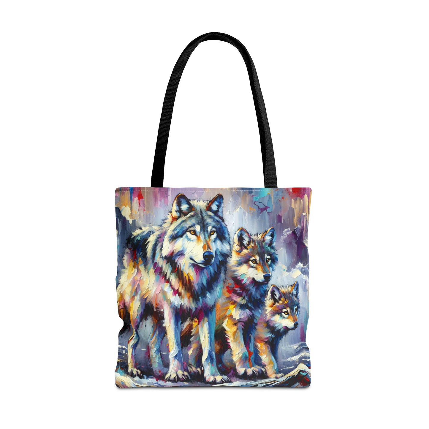 Wolf with Juveniles - Tote Bag