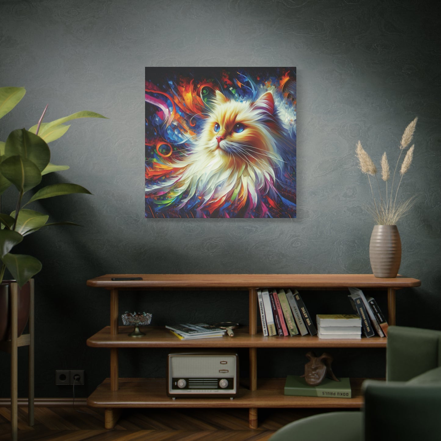 Canvas Print - Flame Point Siamese Cat