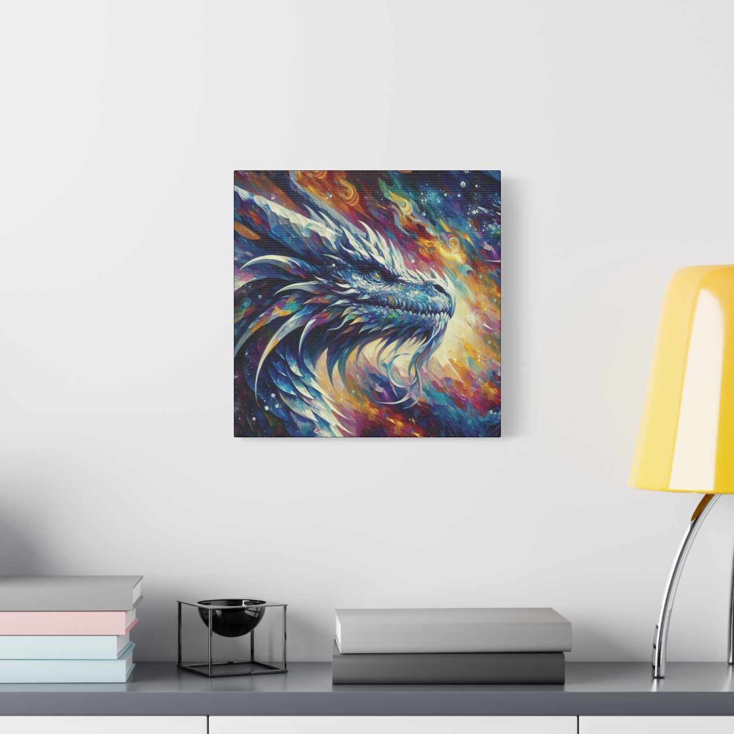 Canvas Wall Art - Opal Dragon Impressionist Art Print