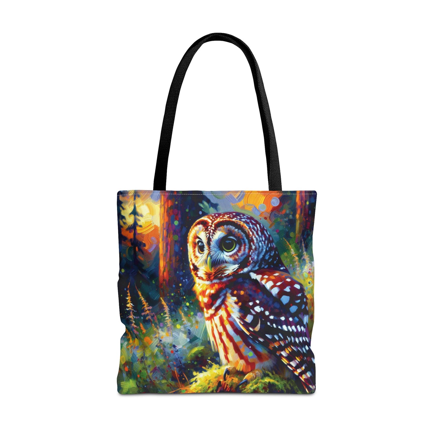 Barred Owl at Sunset Tote Bag