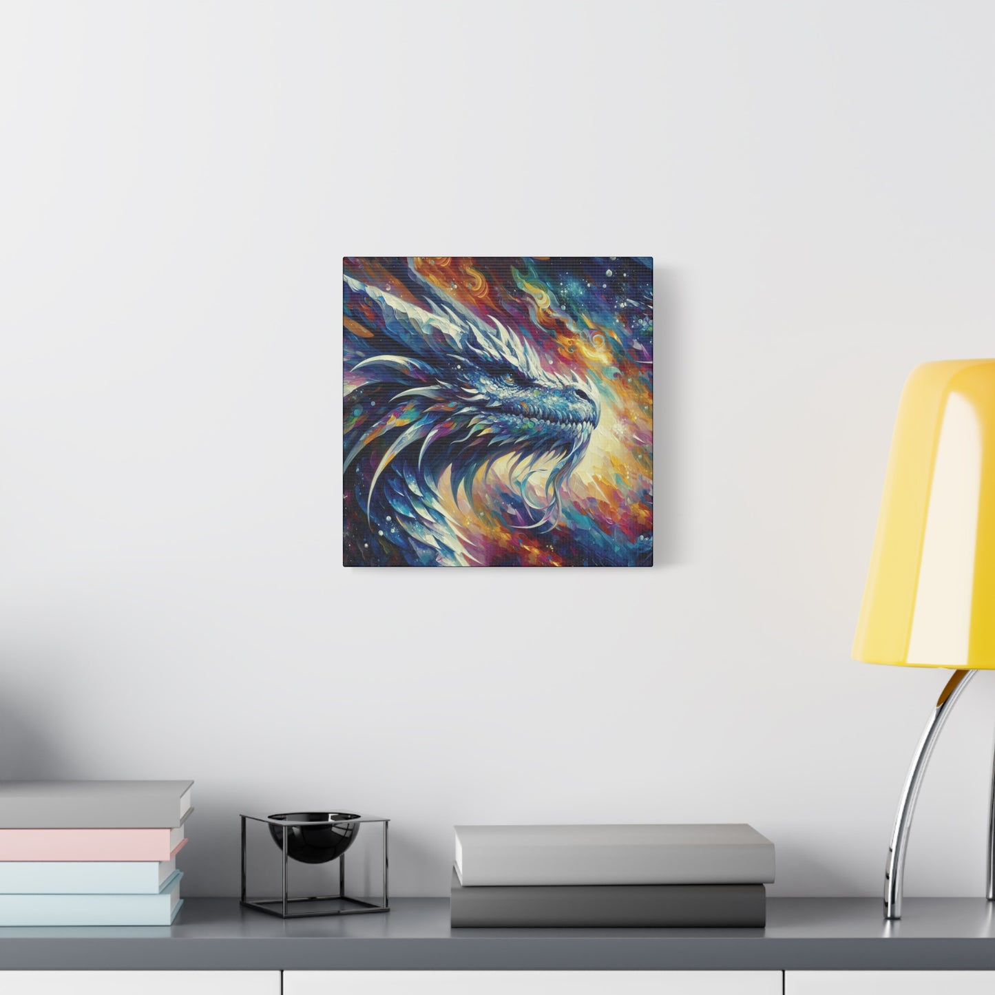 Canvas Wall Art - Opal Dragon Impressionist Art Print