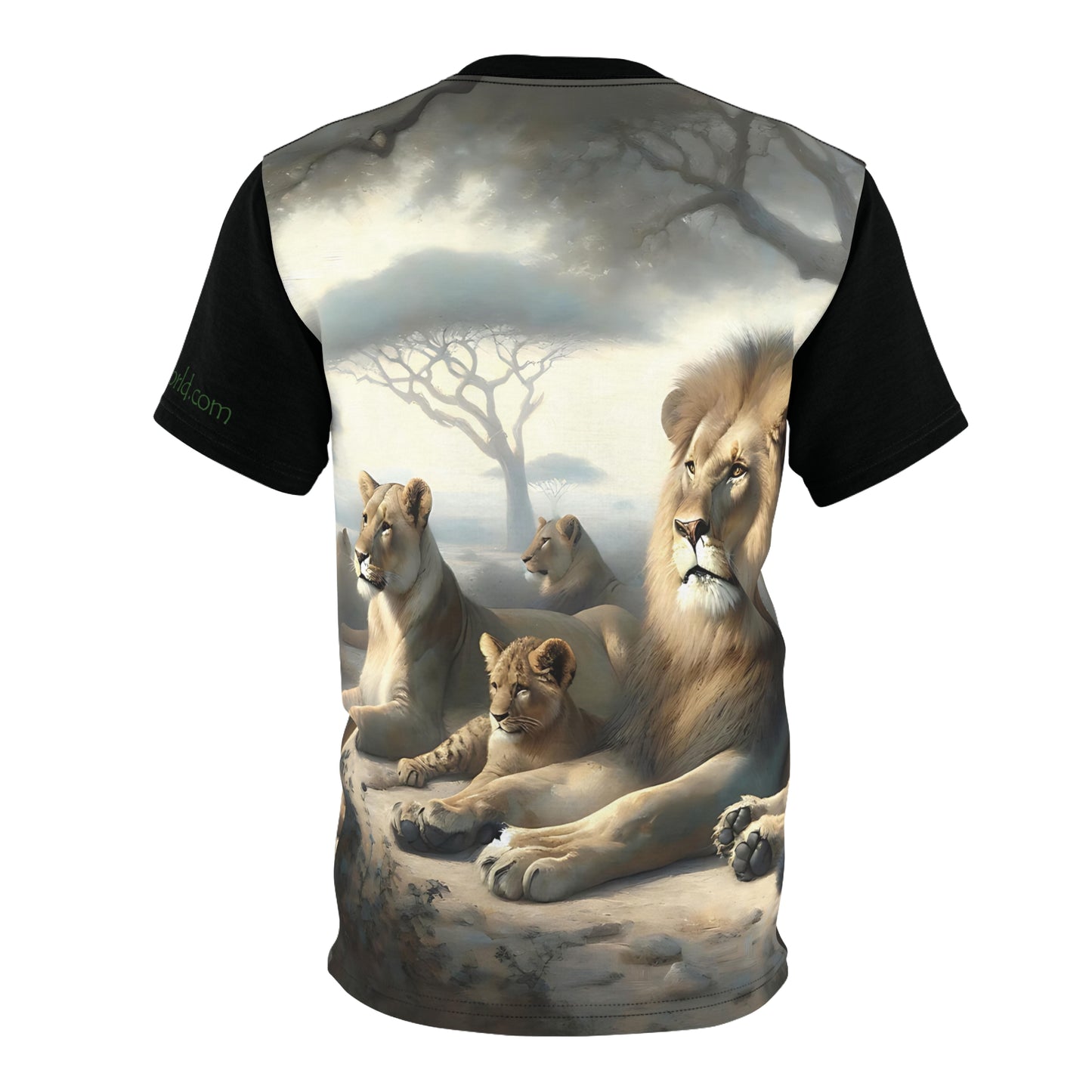 Lion's Pride Art Tee | Colorful Unisex Cut & Sew T-Shirt, Wildlife Apparel, Unique Graphic Tee, Birthday Gift