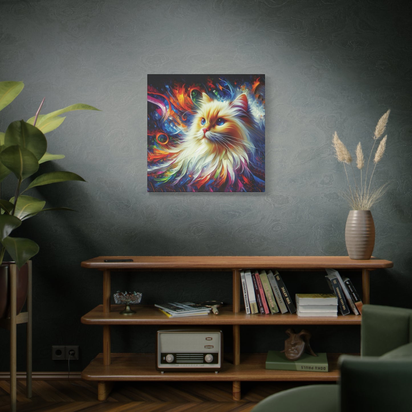 Canvas Print - Flame Point Siamese Cat