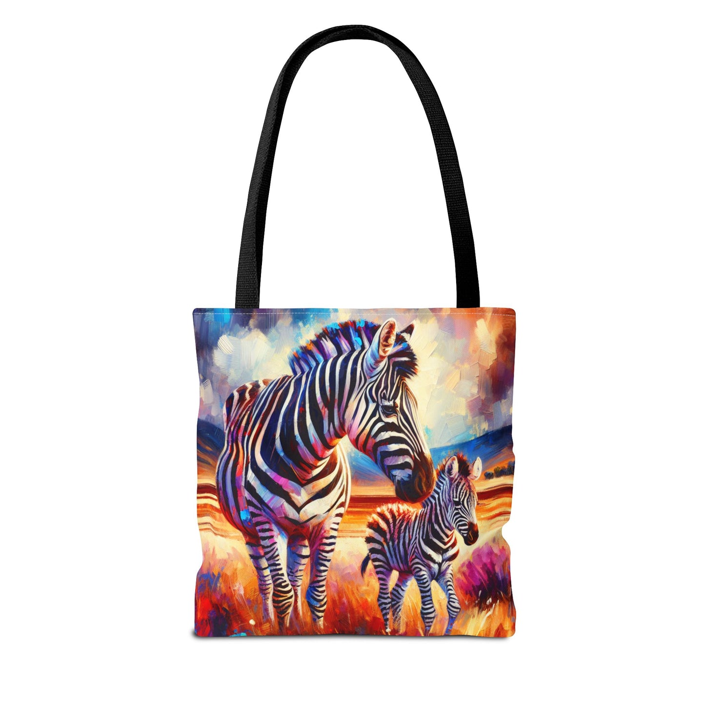 Zebra and Foal Tote Bag