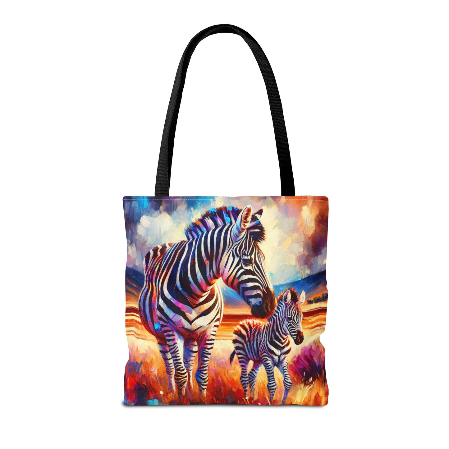 Zebra and Foal Tote Bag