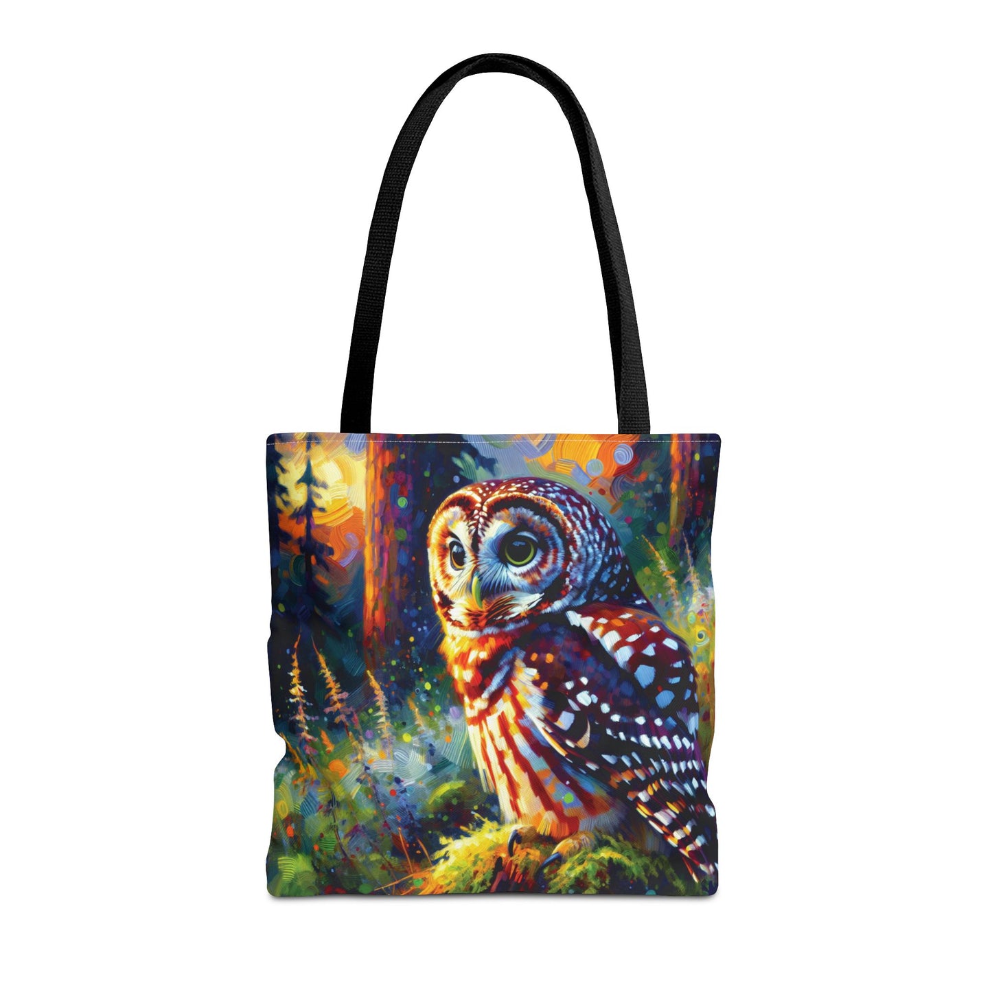 Barred Owl at Sunset Tote Bag