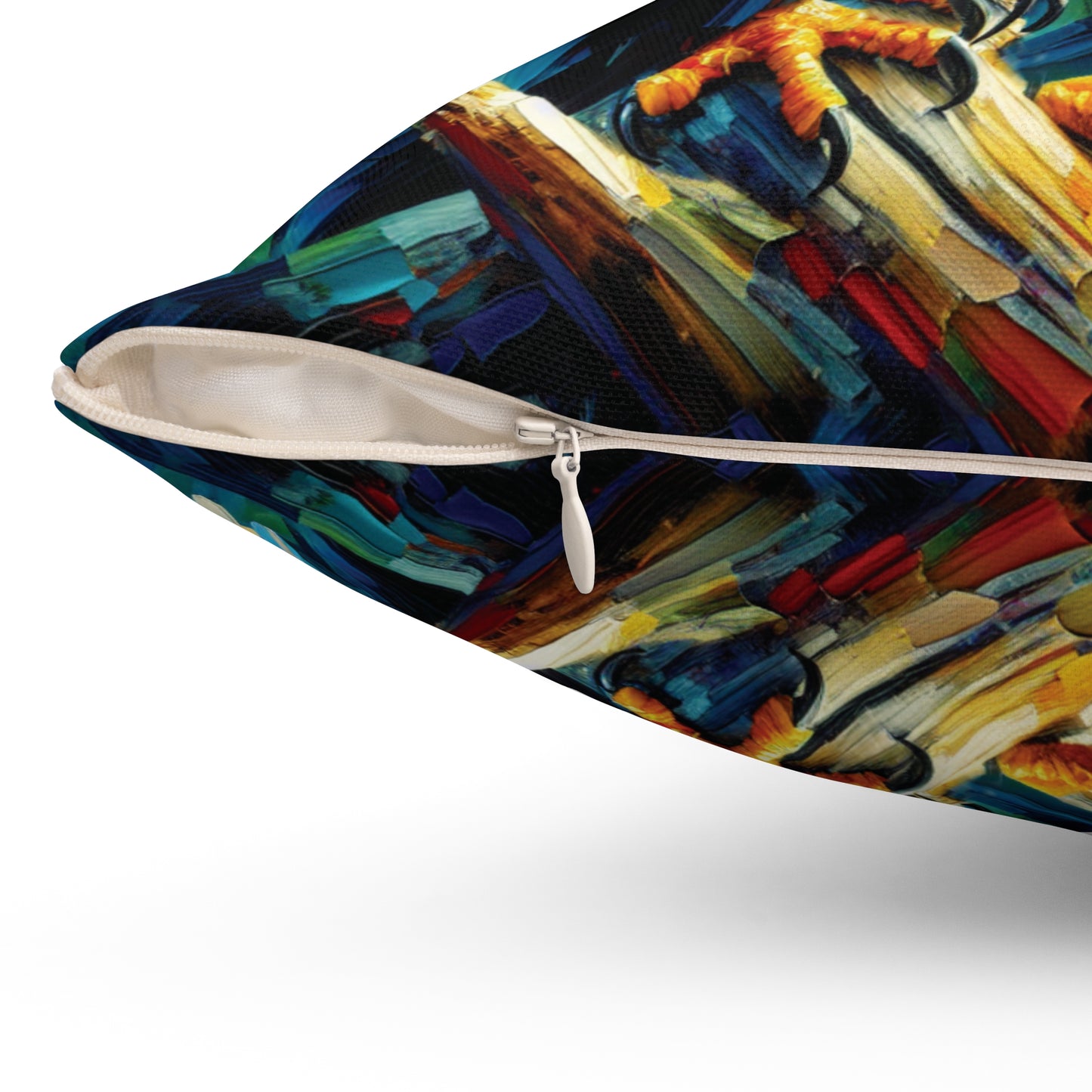 Eagle Pair Near Shore - Square Throw Pillows