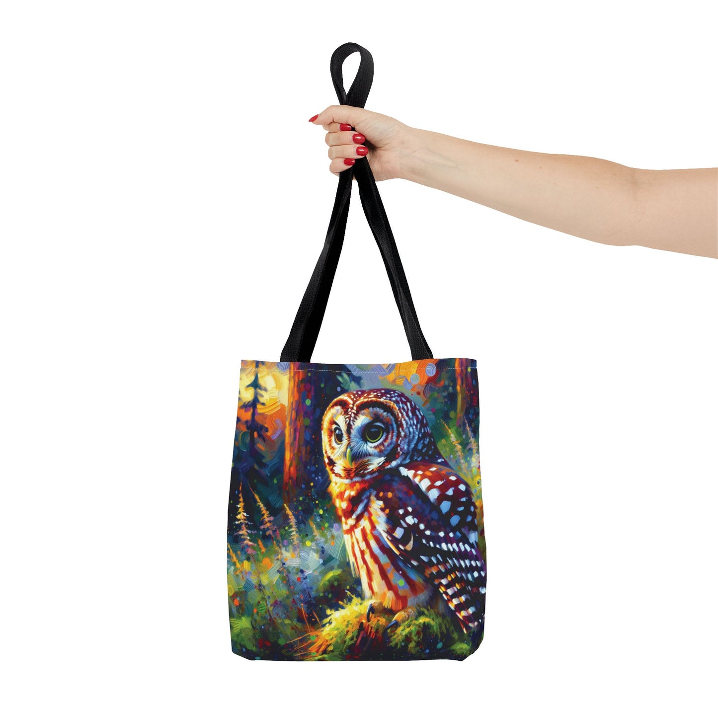 Barred Owl at Sunset Tote Bag