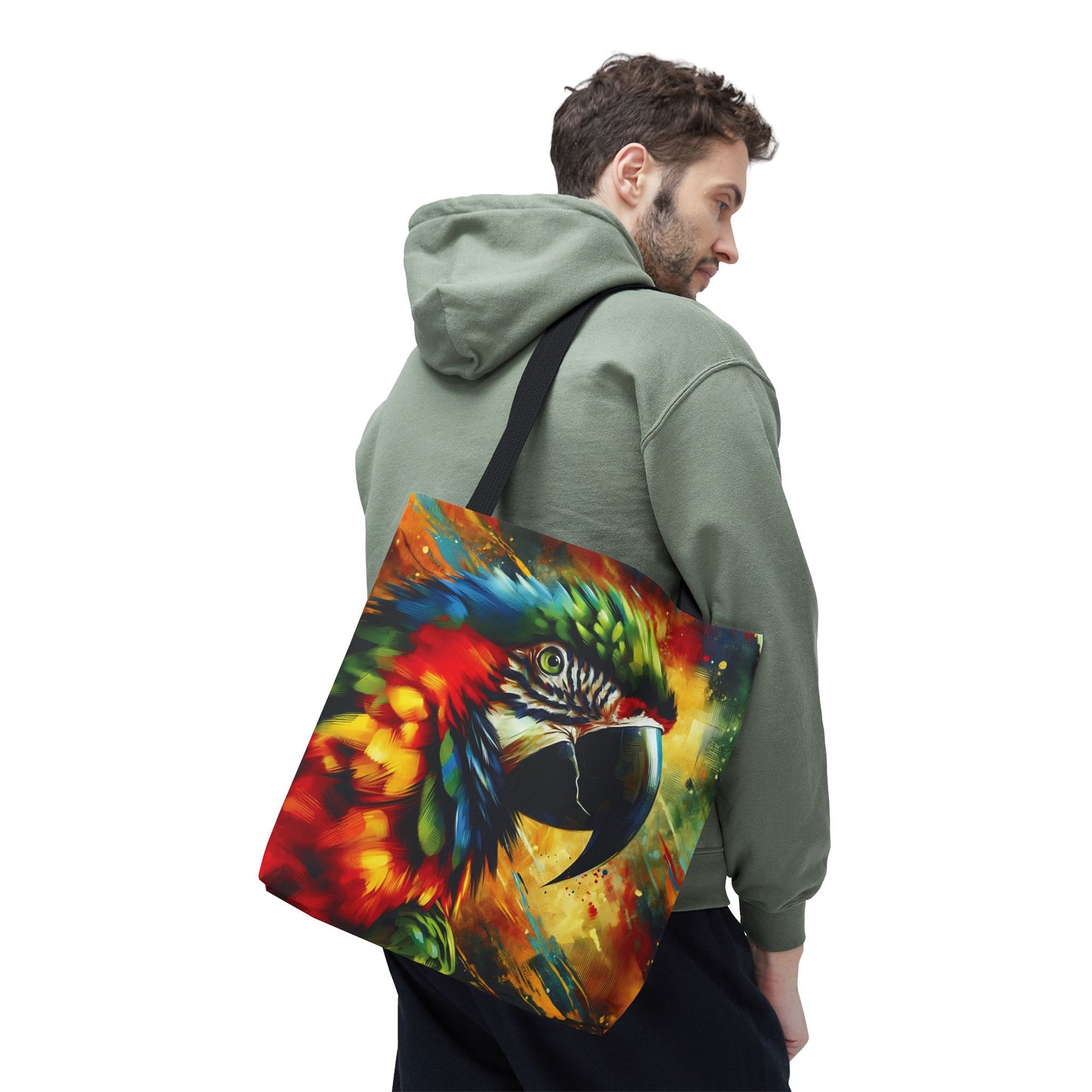 Scarlet Macaw Tote Bag - Stylish and Functional for Tropical Bird Lovers