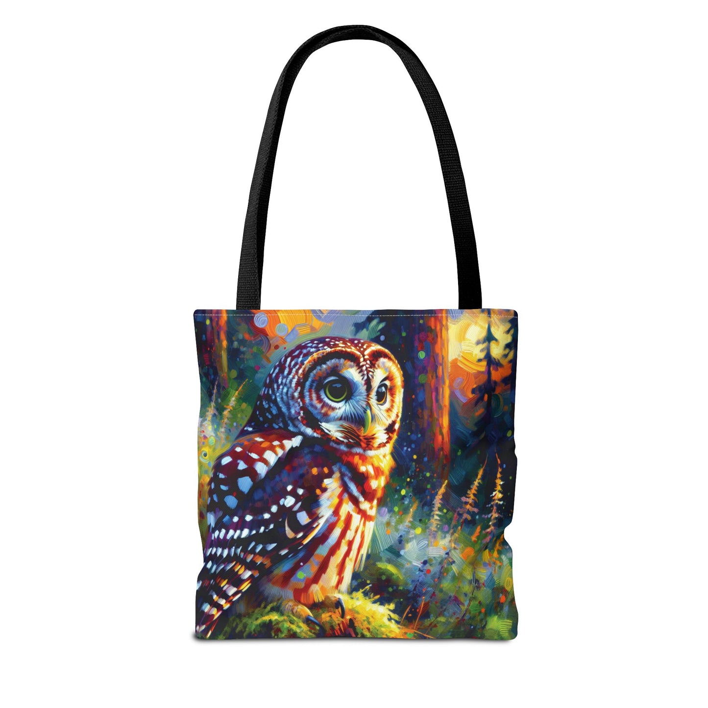 Barred Owl at Sunset Tote Bag