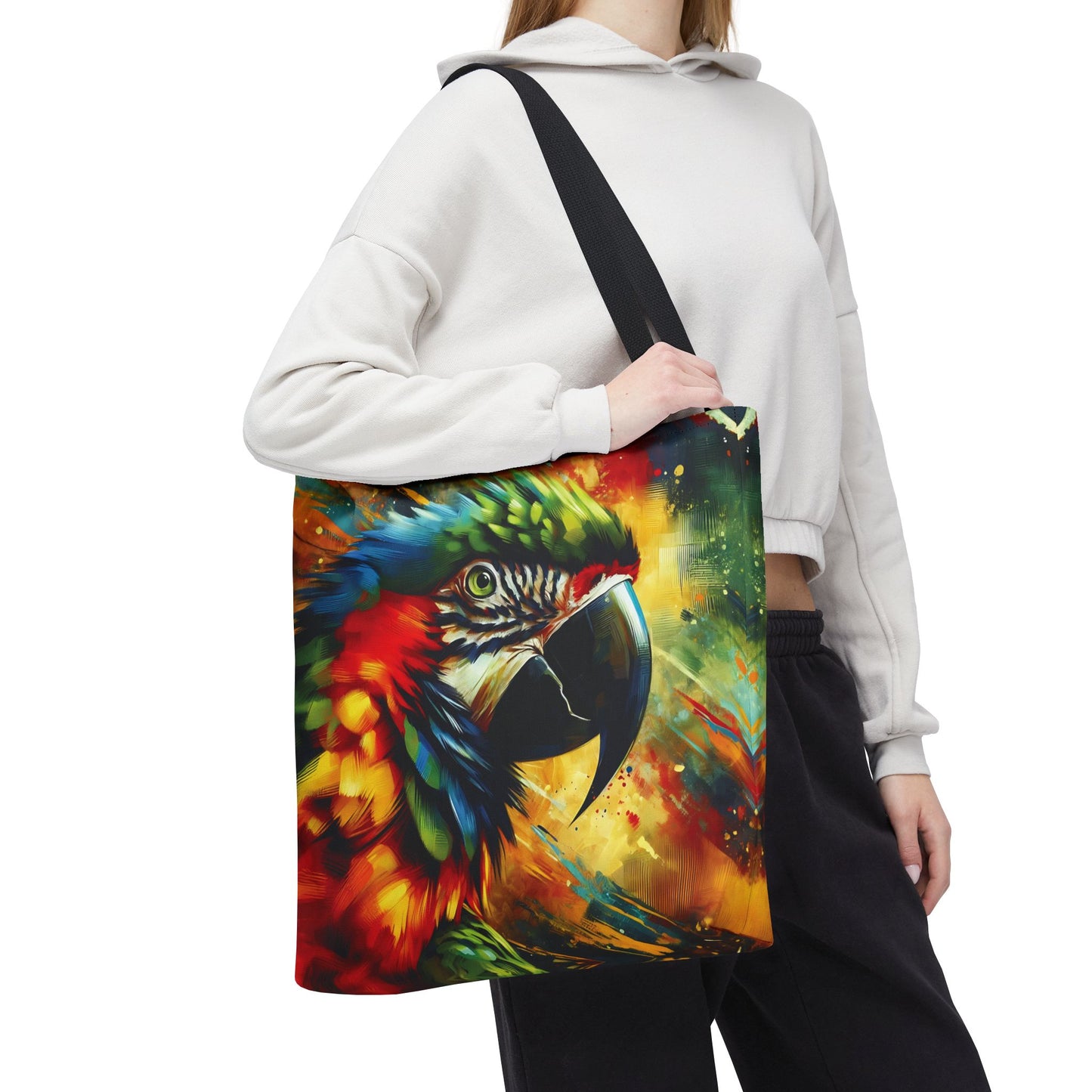Scarlet Macaw Tote Bag - Stylish and Functional for Tropical Bird Lovers