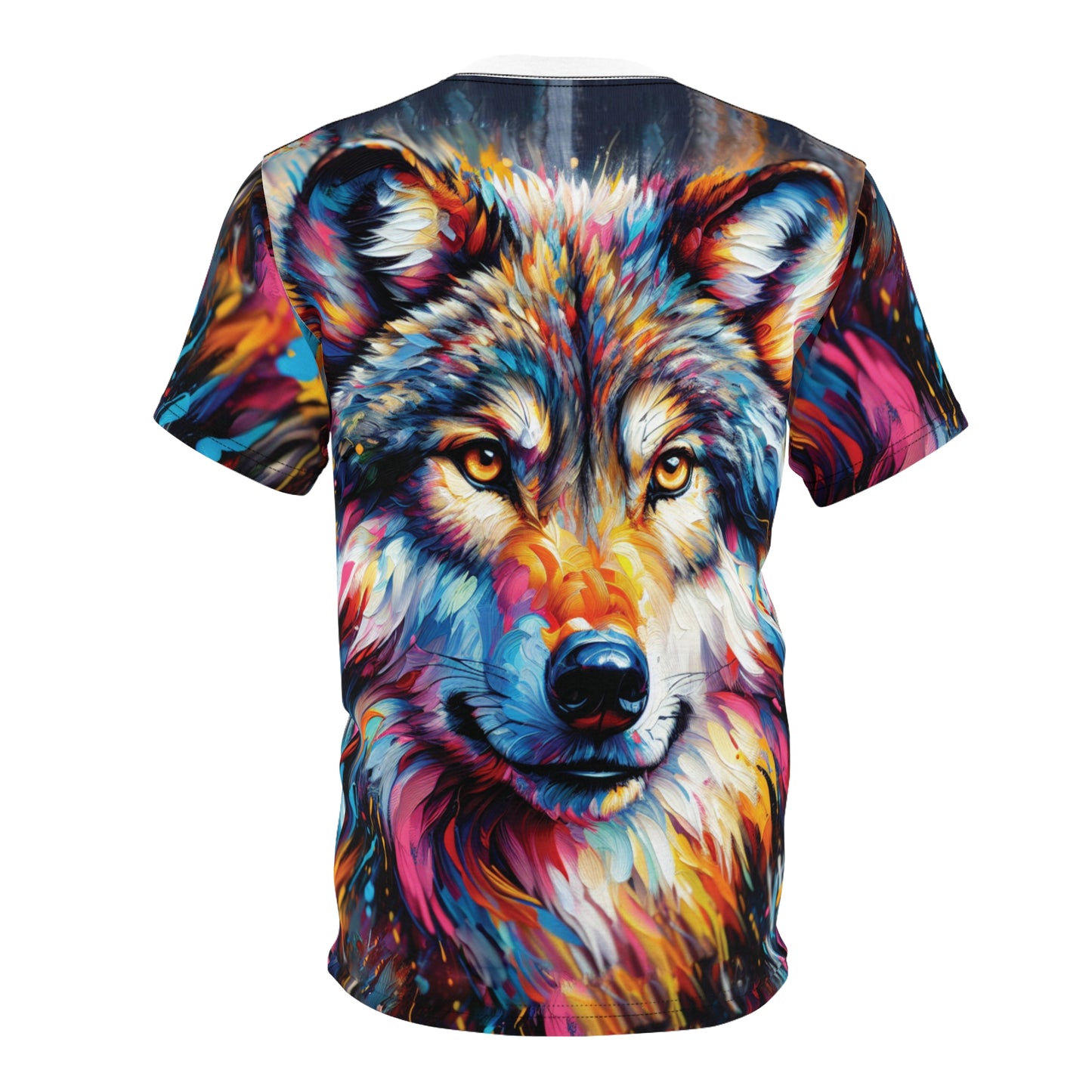 Wolf Portrait Unisex Cut & Sew All Over Print Tee