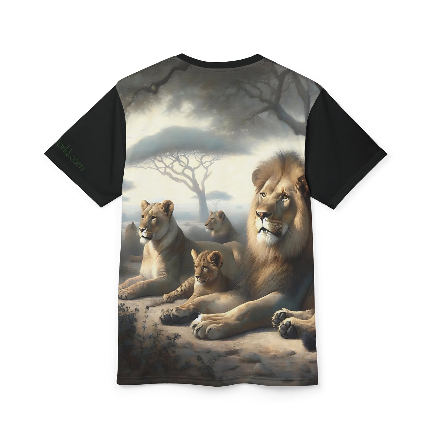 Lion's Pride Art Tee | Colorful Unisex Cut & Sew T-Shirt, Wildlife Apparel, Unique Graphic Tee, Birthday Gift