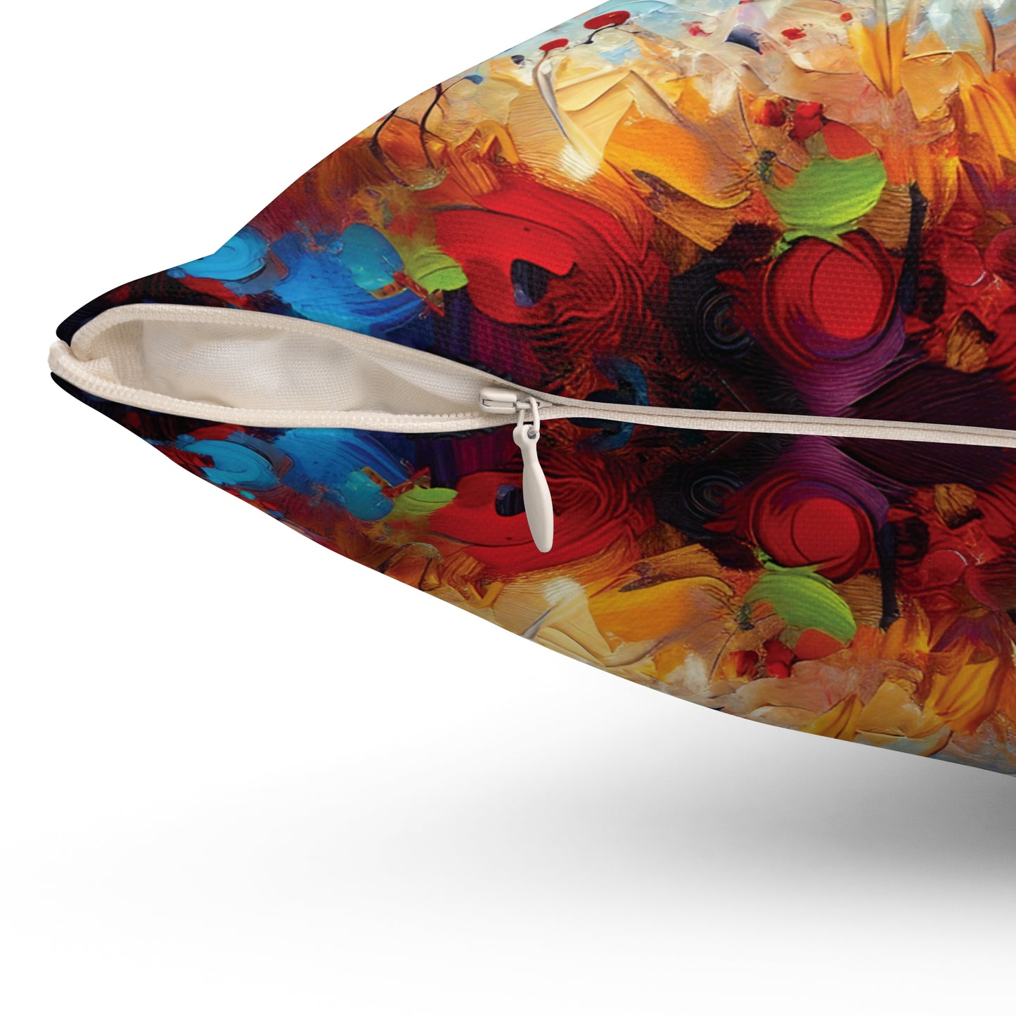 Gray Wolf Family - Square Throw Pillows