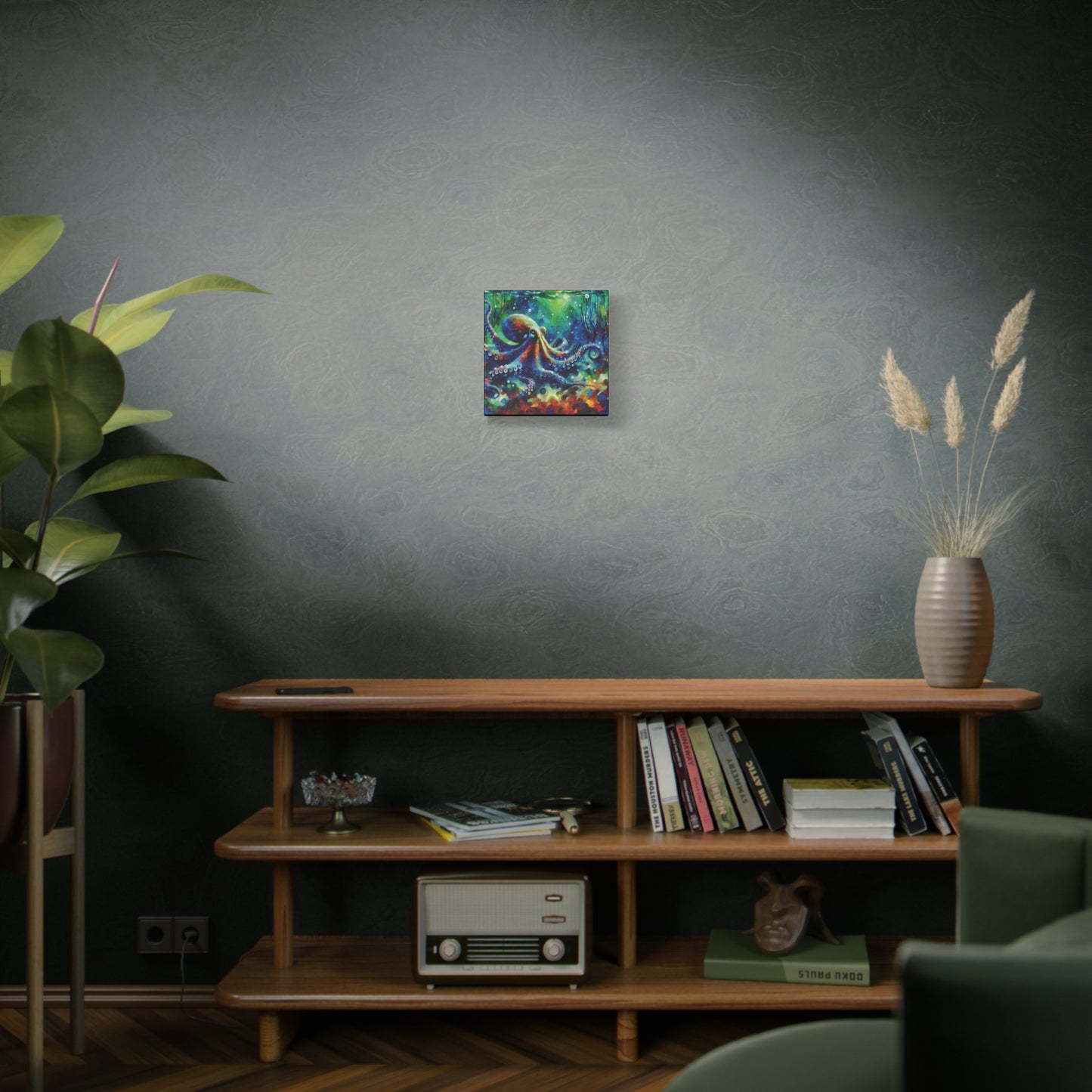 Canvas Wall Art - Octopus Garden Expressionist Style