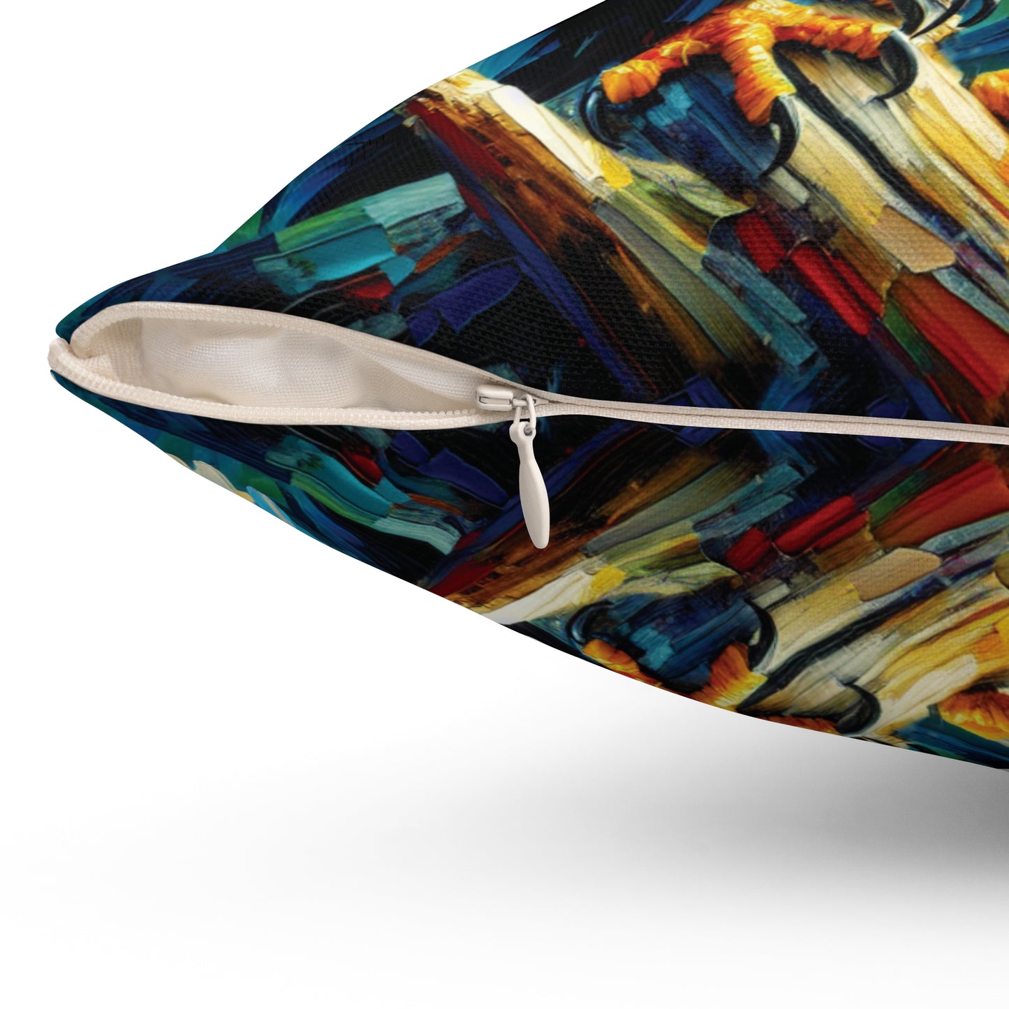 Eagle Pair Near Shore - Square Throw Pillows