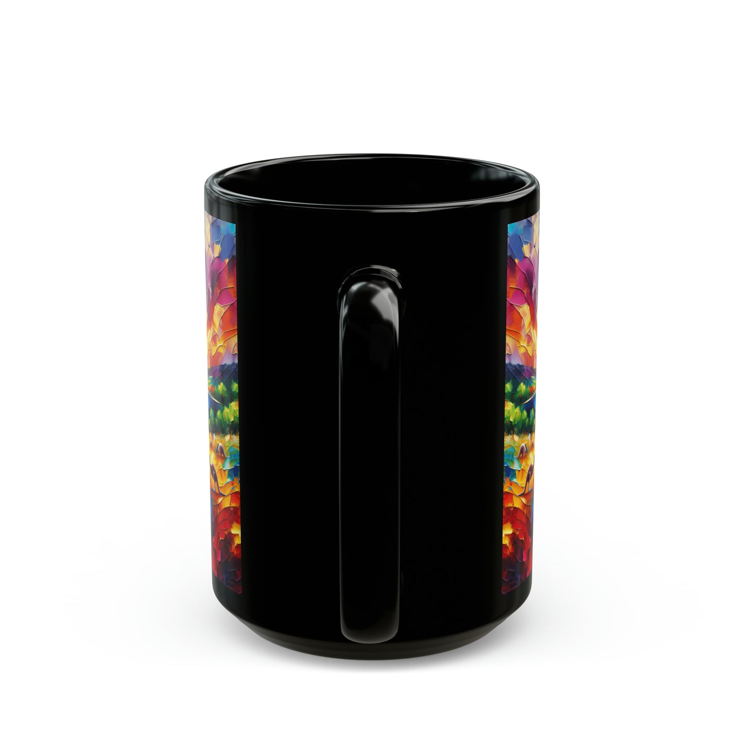 Kangaroo Photo Bomb - Black Mugs (11oz, 15oz)