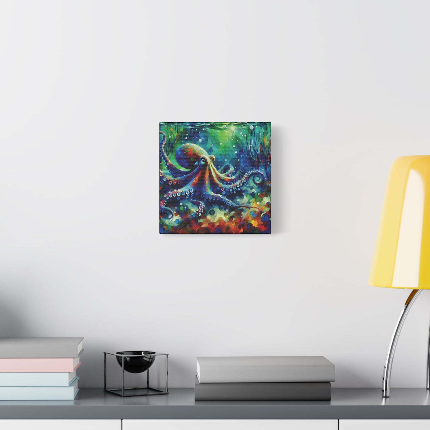 Canvas Wall Art - Octopus Garden Expressionist Style