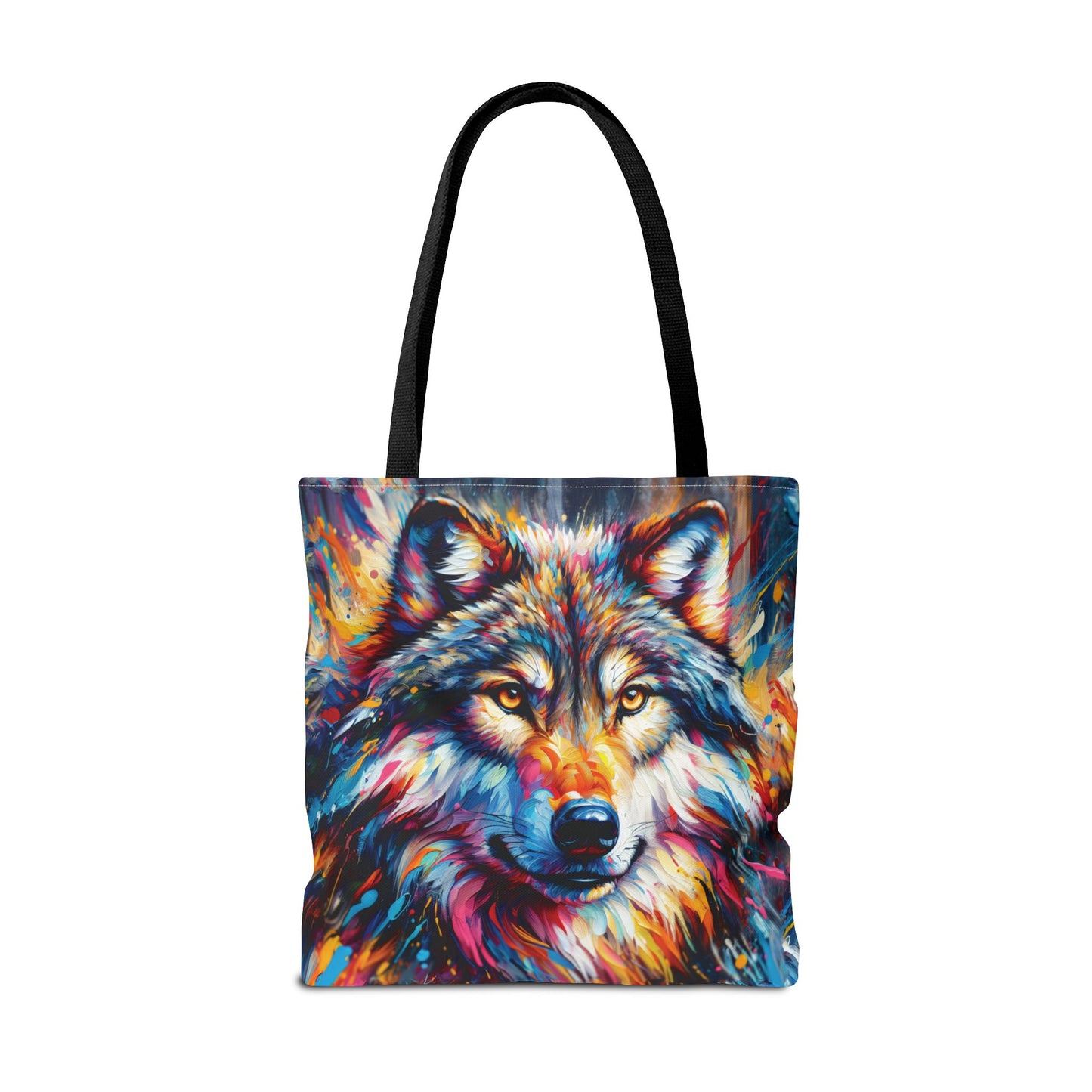 Alpha Wolf Tote Bag - Expressionist Art Style