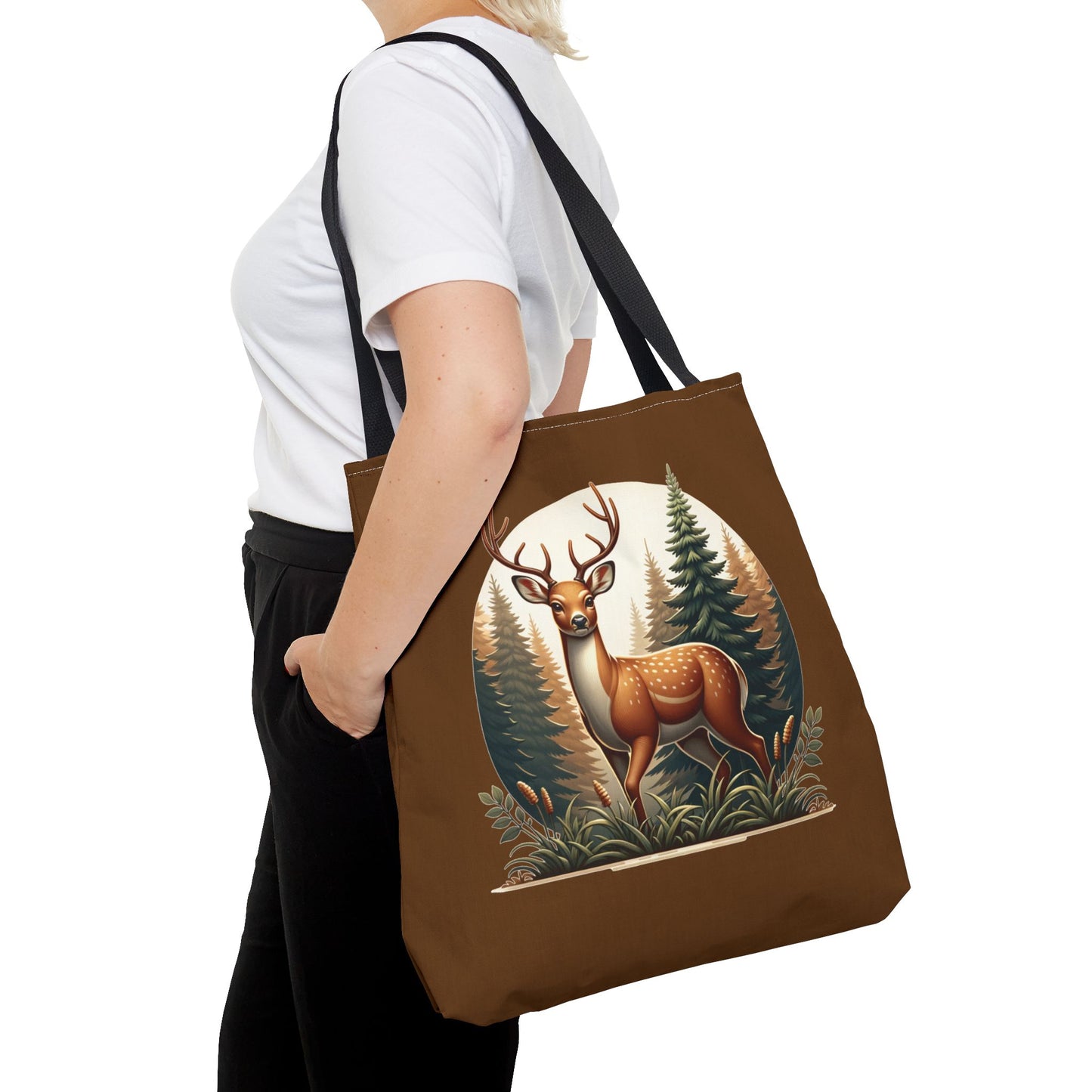 Buck in Forest Tote Bag