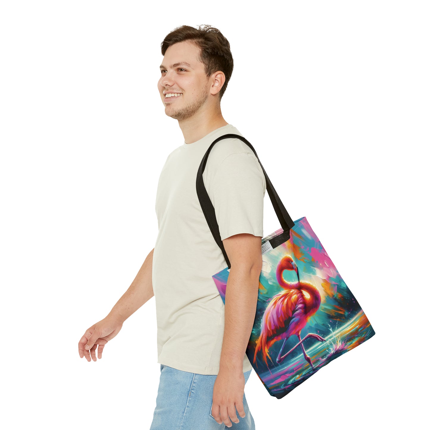 Lone Flamingo - Tote Bag