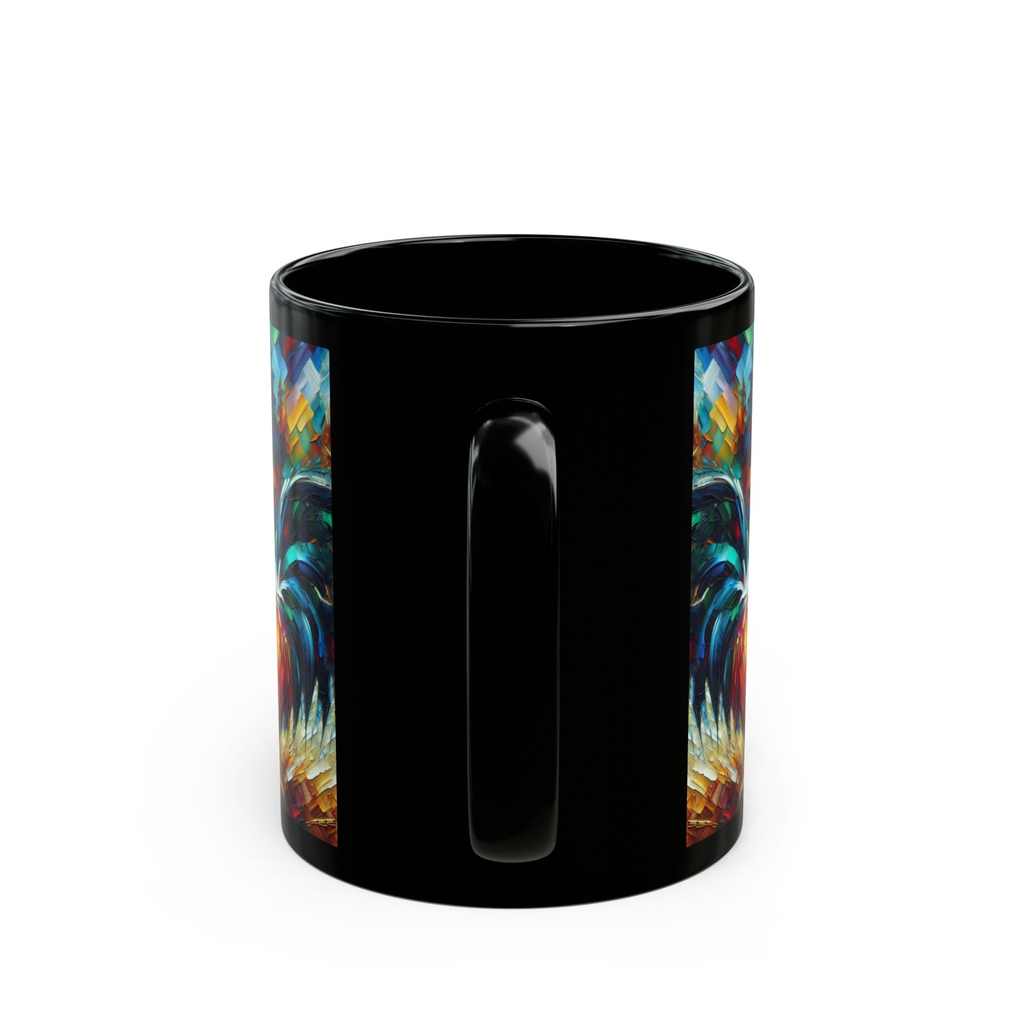 Rooster Morning - Black Mugs (11oz, 15oz)