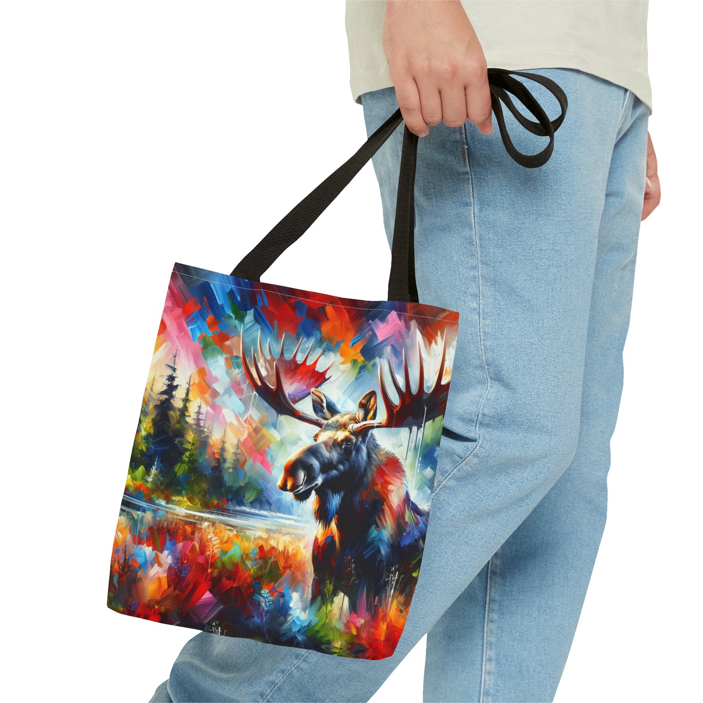 Sunrise Moose Tote Bag