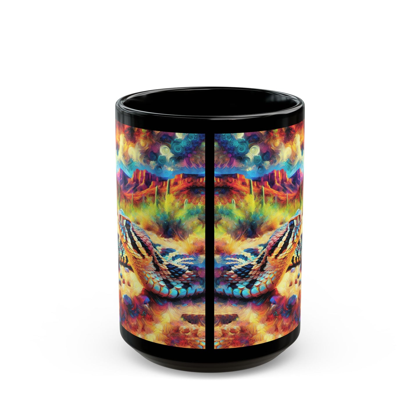 Desert Rattlesnake - Black Mug (11oz, 15oz)