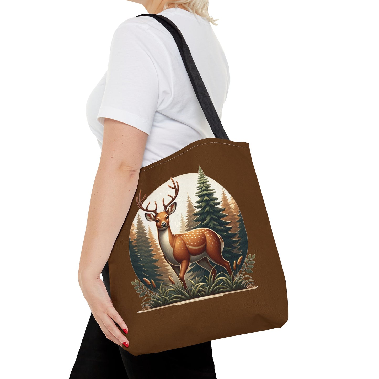 Buck in Forest Tote Bag
