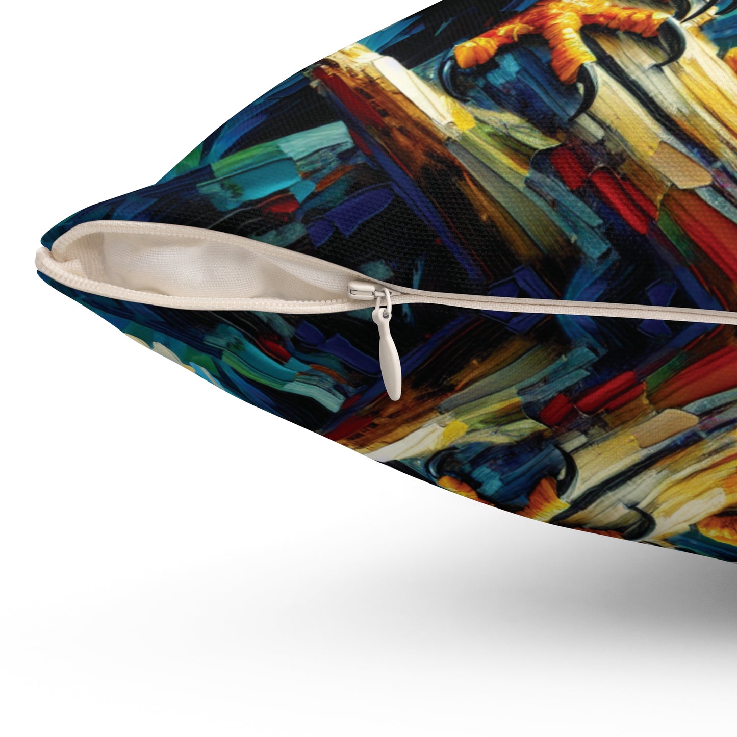 Eagle Pair Near Shore - Square Throw Pillows