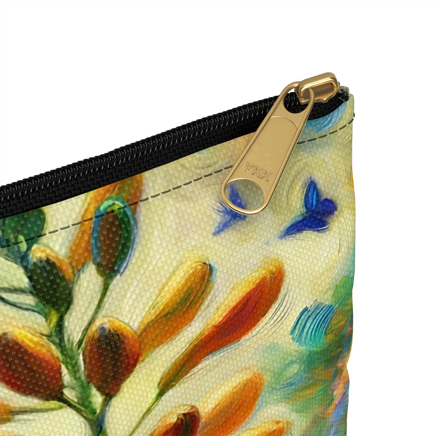 Blue Morpho Butterfly Accessory Pouch, Cute Butterfly Makeup Bag, Nature-Themed Gift, Floral Storage Bag