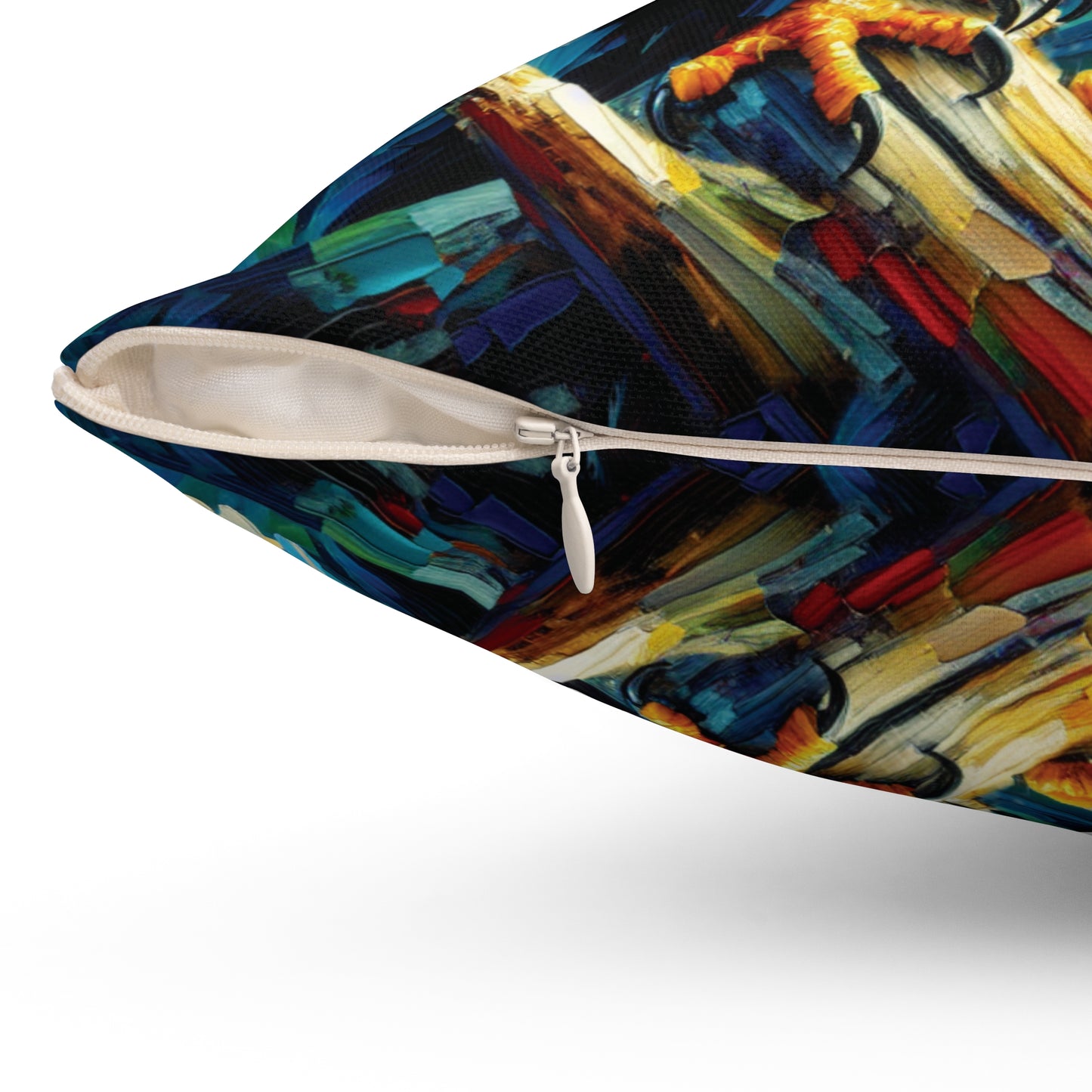 Eagle Pair Near Shore - Square Throw Pillows