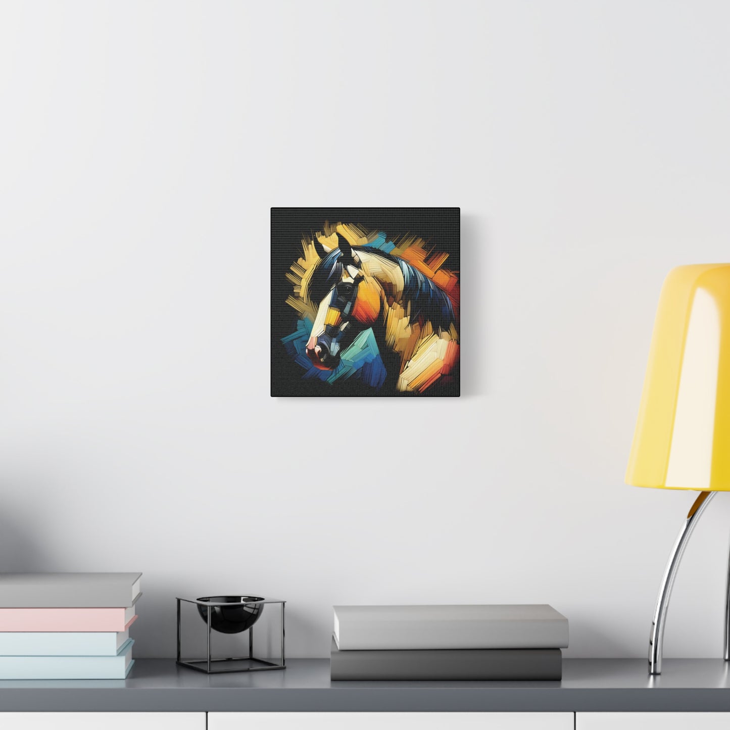 Horse Canvas Print - Bold Buckskin Horse Expressionist Canvas Wall Art