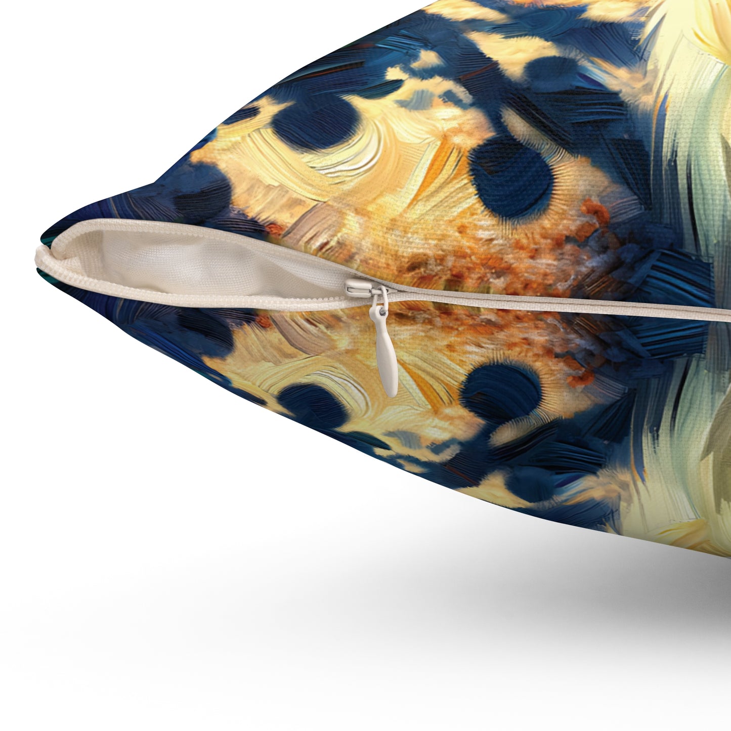 Australian Shepherd on Garden Path - Square Throw Pillows