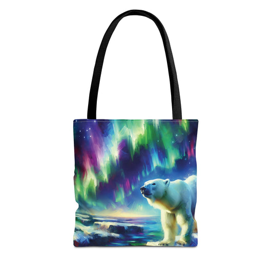 Polar Bear Tote Bag - The Nightwatchman Impressionist Style Art