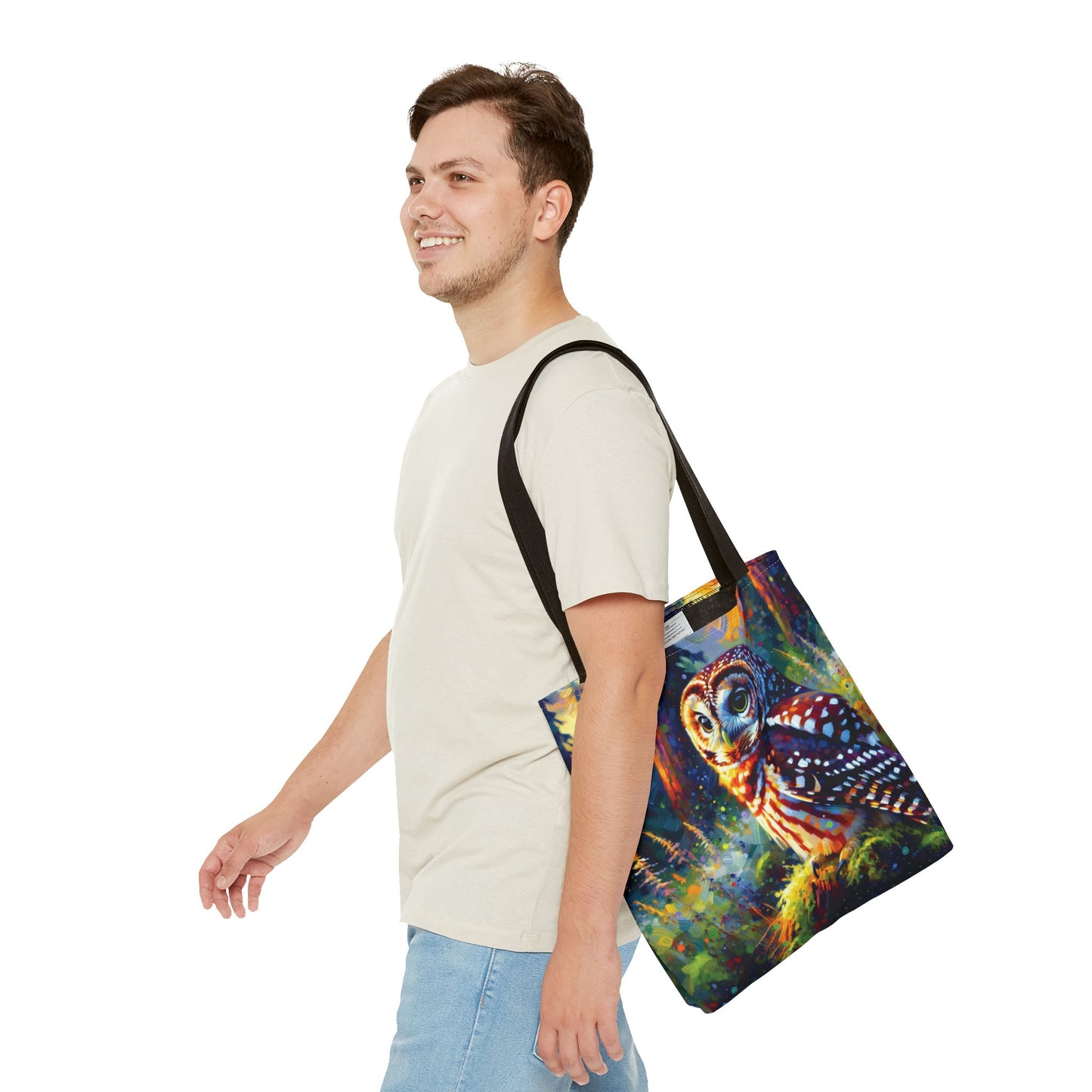 Barred Owl at Sunset Tote Bag