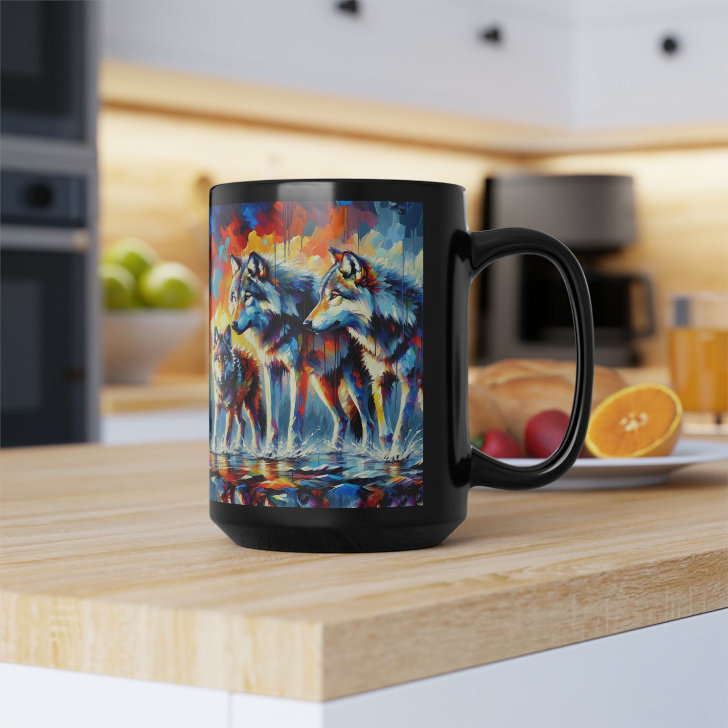 Reigning Wolves - Black Mugs (11oz, 15oz)