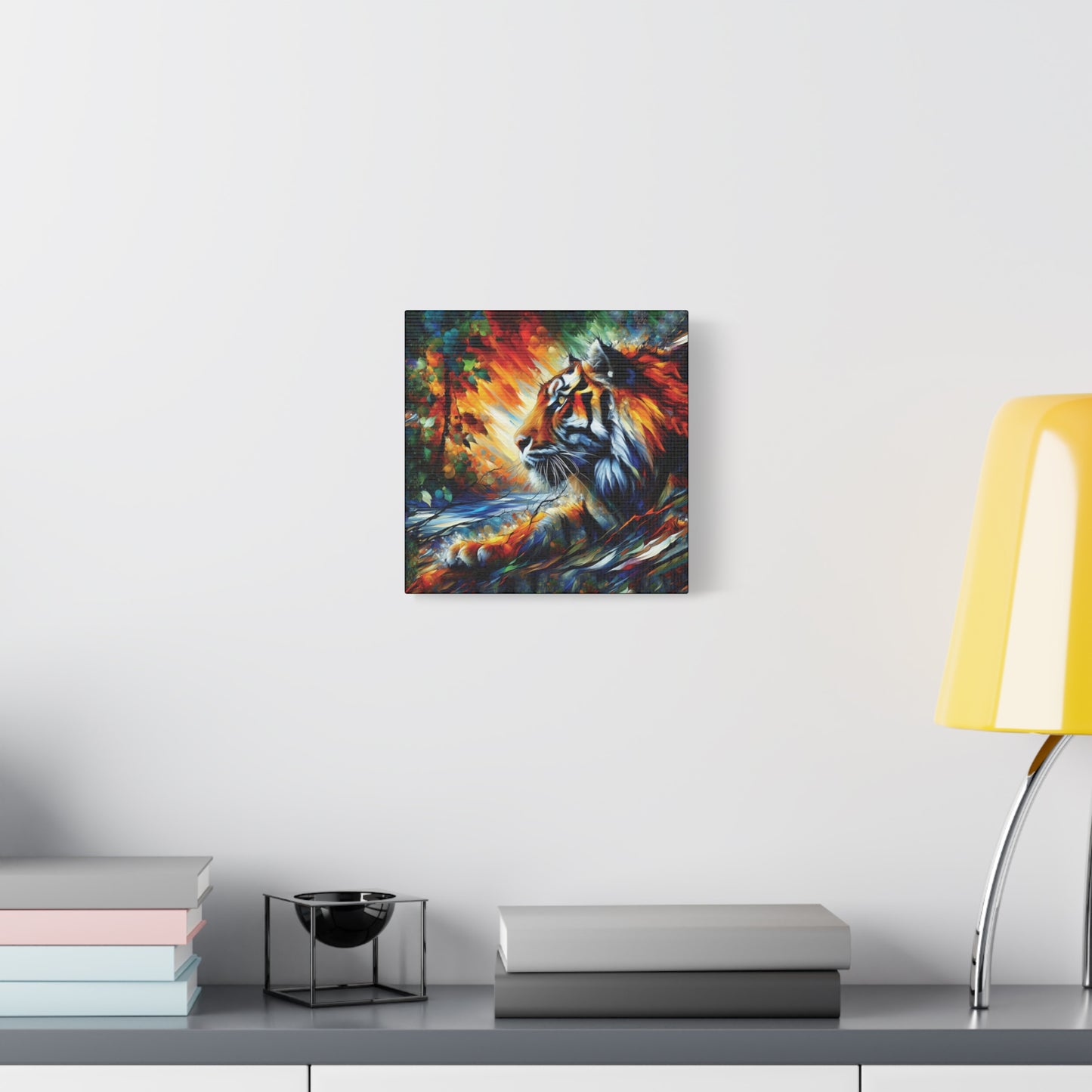 Tiger Art Print - Tiger Focus Expressionist Canvas Wall Art