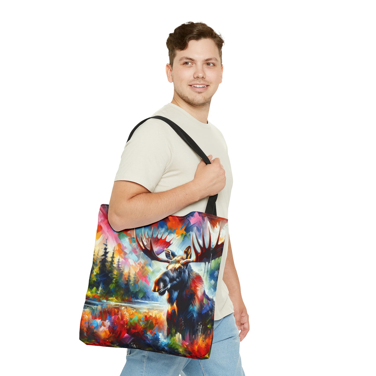 Sunrise Moose Tote Bag