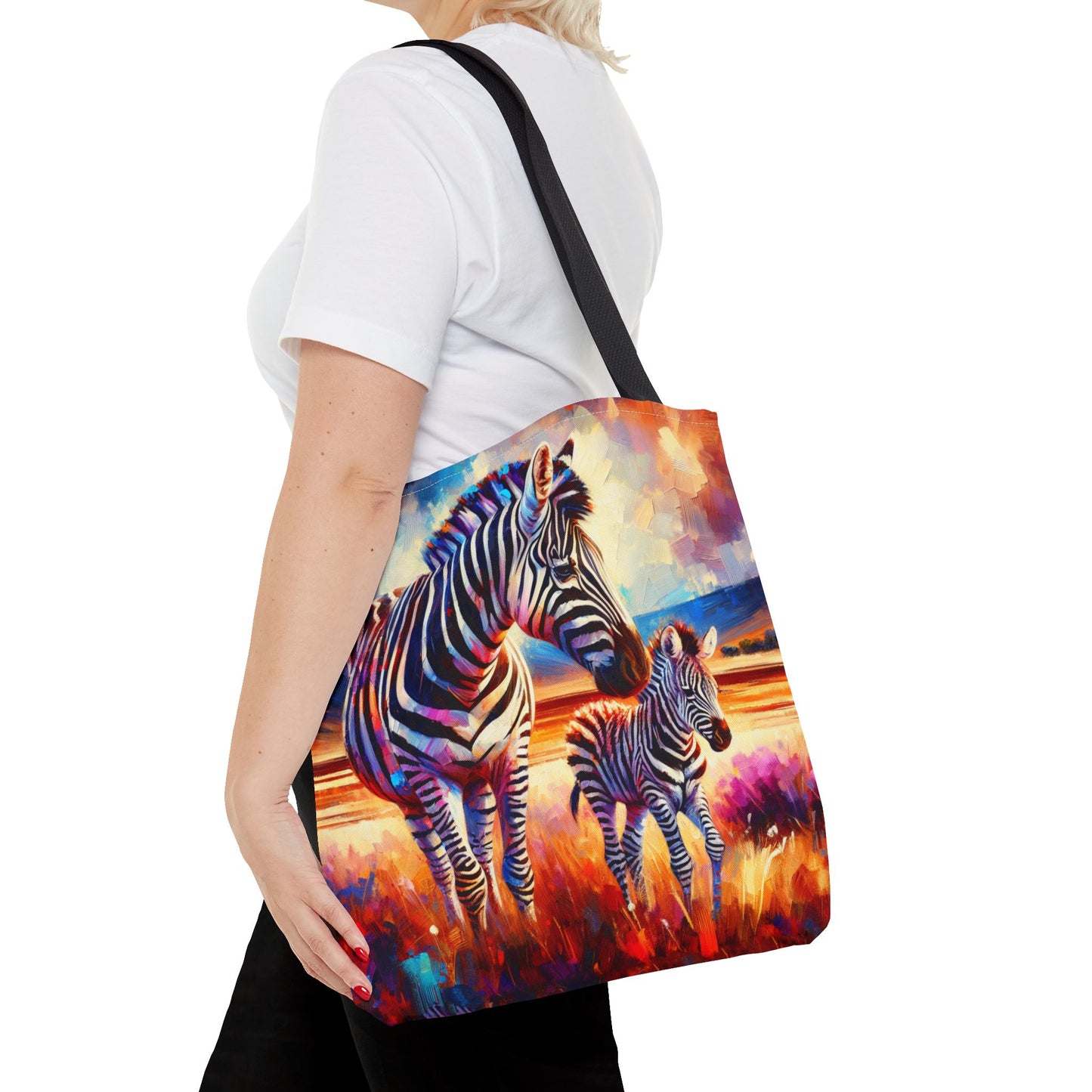 Zebra and Foal Tote Bag