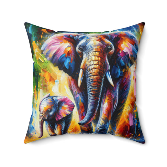 Celebrate Elephants! - Square Pillow
